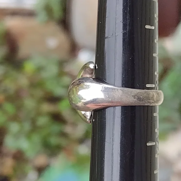 Vintage Marked 925 for sterling silver moon ring size 8 - Picture 6 of 7